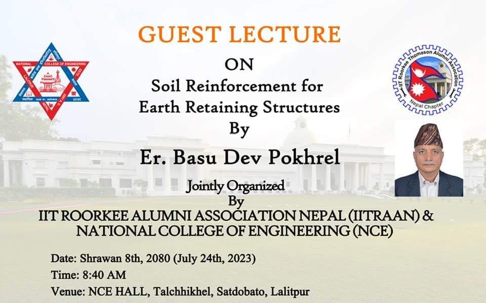 Guest Lecture on Soil Reinforcement for Earth Retaining Structures